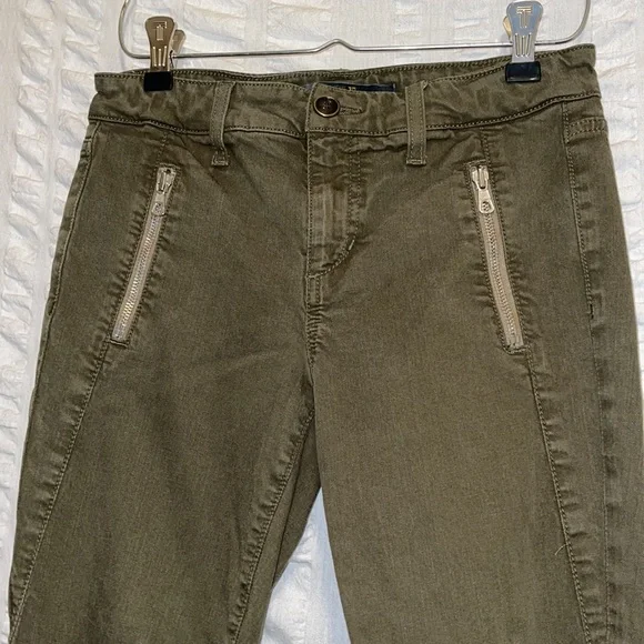 Joe’s Jeans Olive Green Skinny Ankle Jeans - Picture 3 of 11